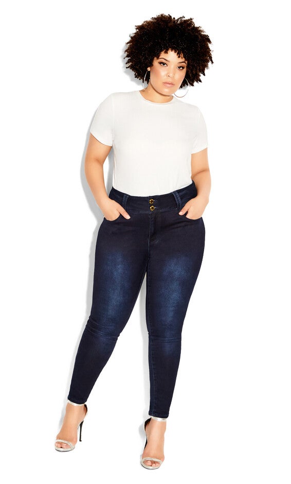 Asha Regular Skinny Jean - dark denim, BLUE, alternate image number 5