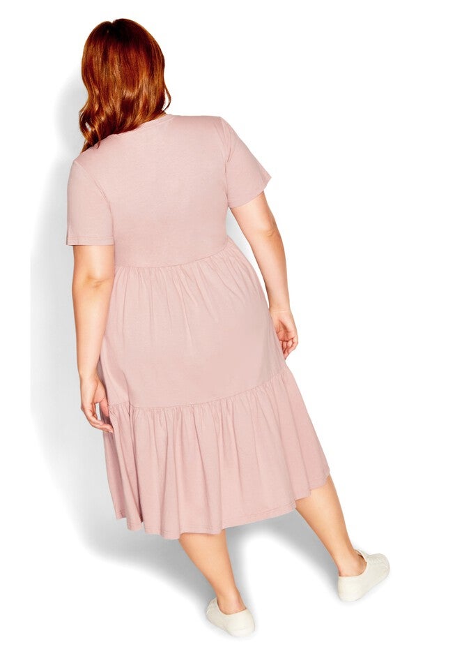 Retro Roller Dress - pink, PINK, alternate image number null