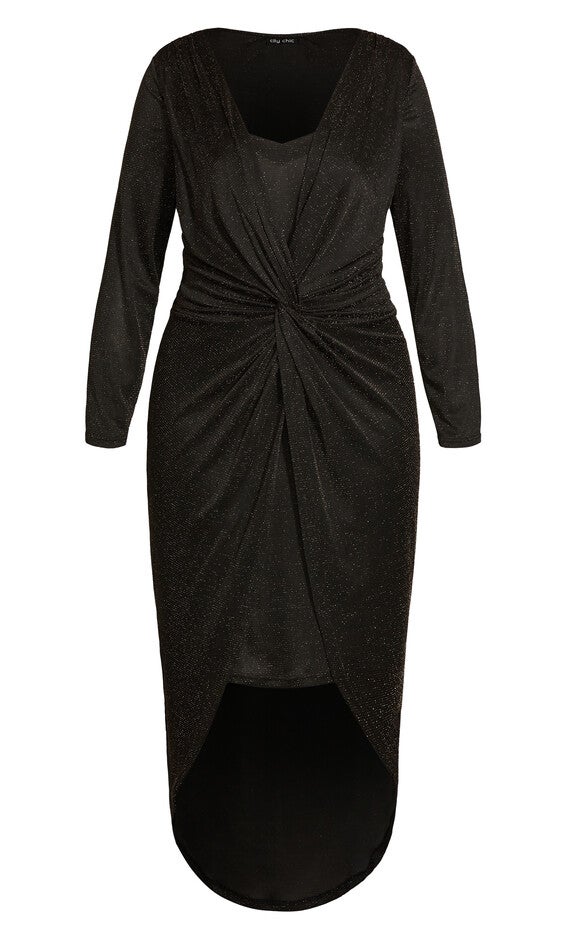 Mysterious Dress - black, BLACK, alternate image number null