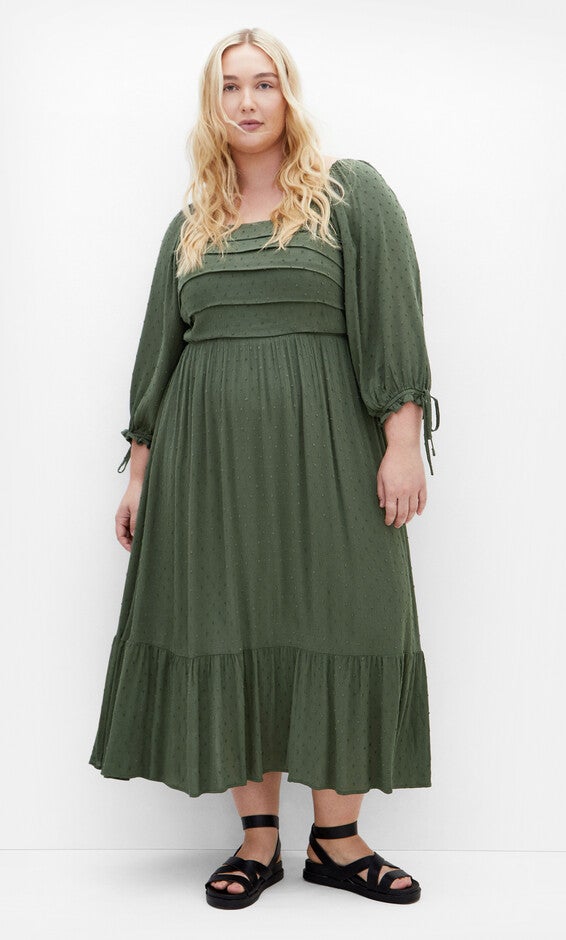 Ally Dress - khaki, KHAKI, hi-res image number null