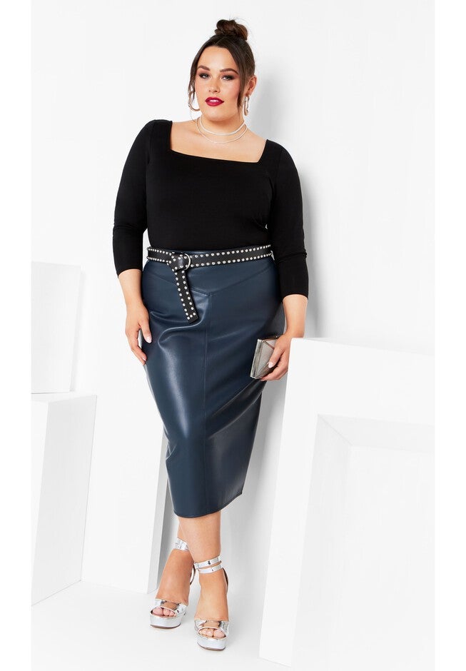 Charlotte Skirt - steel, GREY, alternate image number null