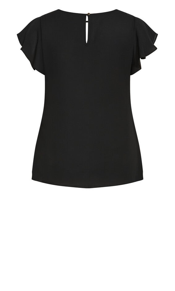 Sweet Waterfall Top - black, BLACK, alternate image number 6