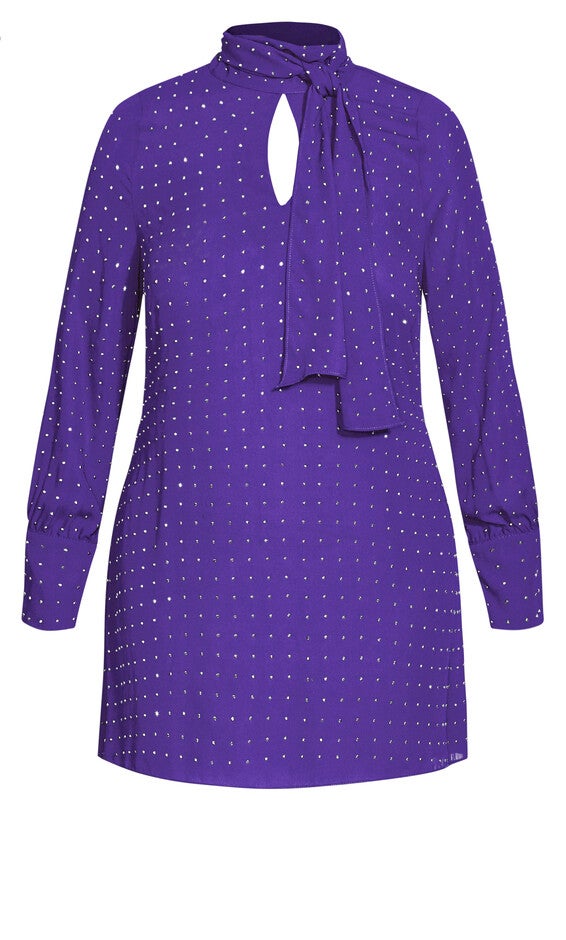 Nailhead Tunic - royal purple, ROYAL PURPLE, alternate image number 4