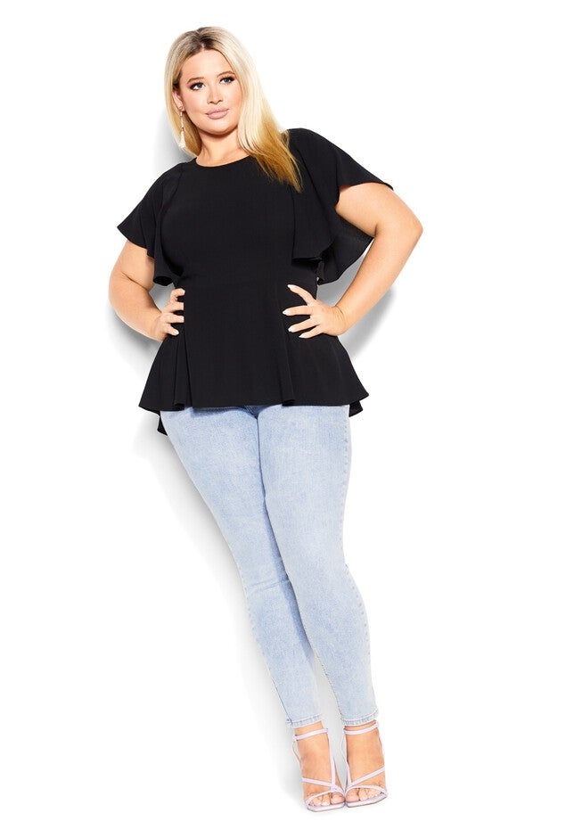Romantic Mood Top - black, BLACK, on-hover image number null