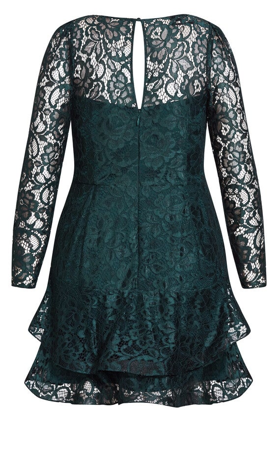Lace Lover Dress - emerald, GREEN, alternate image number null