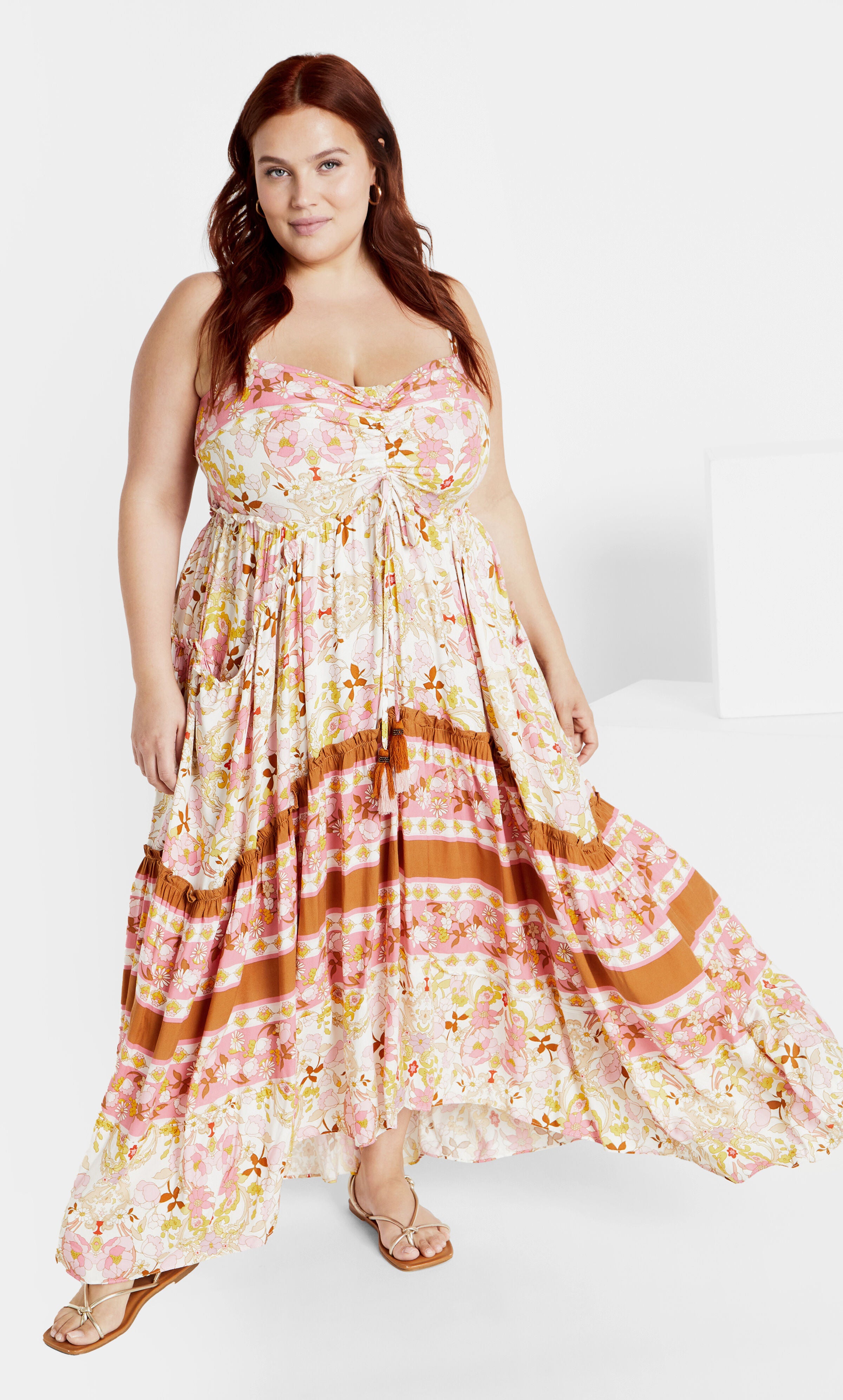 Lilah Love Maxi Dress - ivory, BEIGE, alternate image number 1