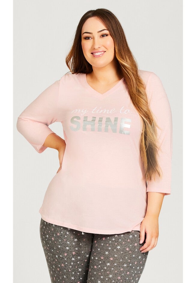 Shine Sleep Top, SHINE PRINT, alternate image number 6