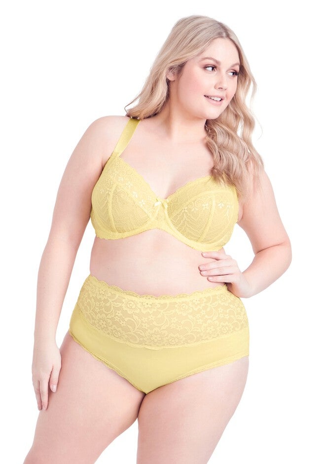 Lace Underwire Bra - primrose, YELLOW, hi-res image number null