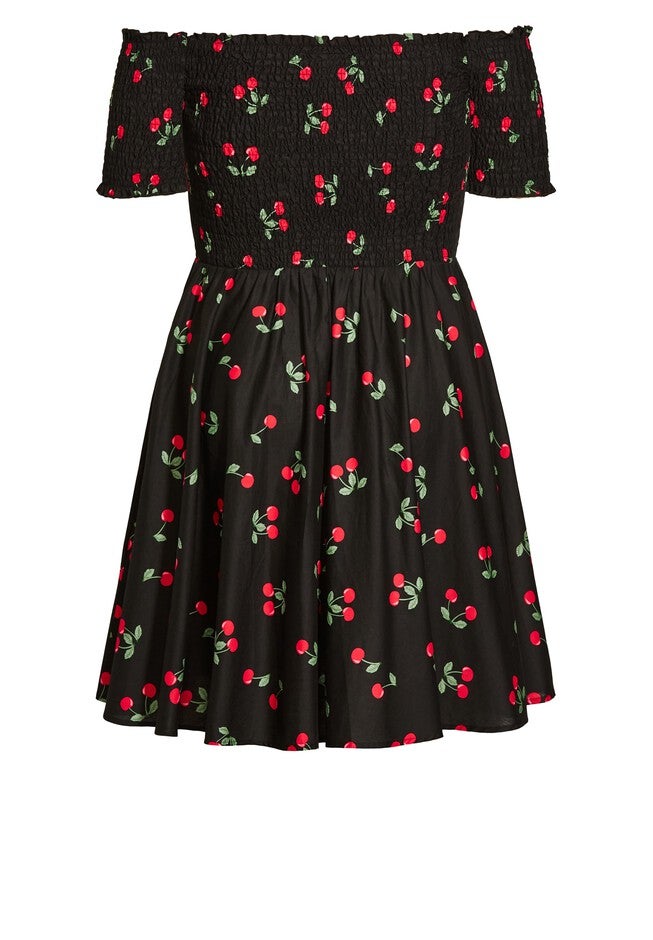 Cherry Pie Dress - black, BLACK, alternate image number 3