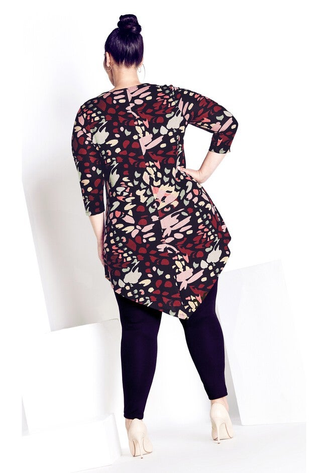 Rylee Hacci Print Tunic, BUTTERFLY EFFECT, alternate image number null