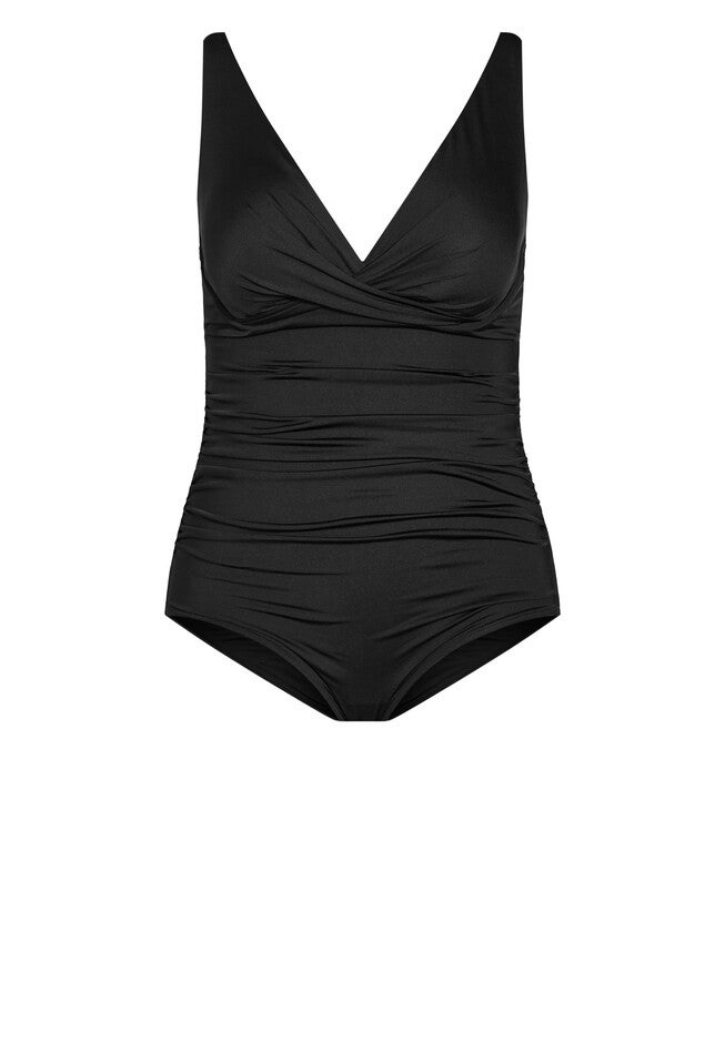 Azores Drape 1 Piece - black, BLACK, alternate image number null