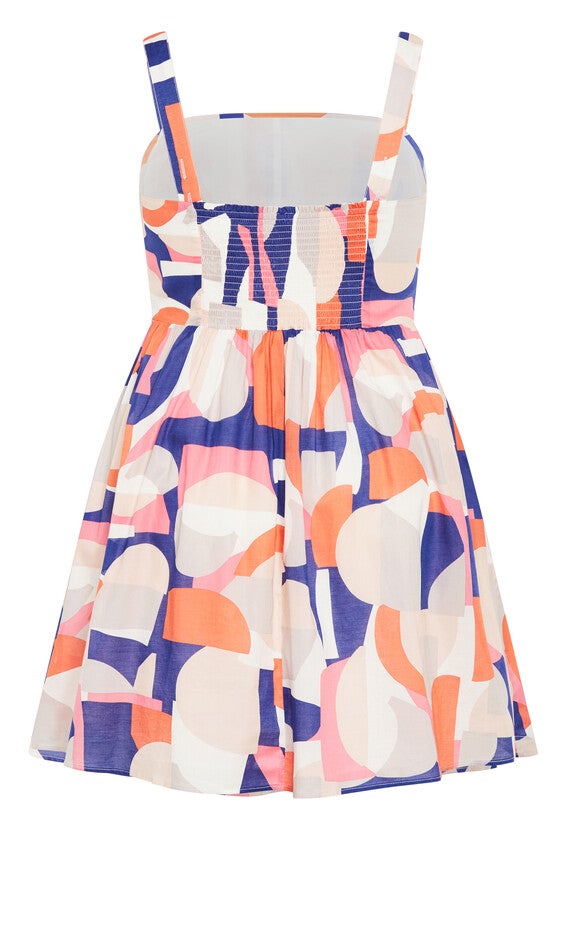 Kylie Dress - white, ORANGE, alternate image number null