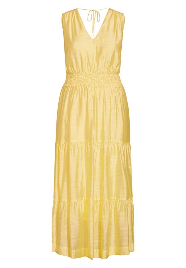Sweetly Tiered Dress - limoncello, YELLOW, alternate image number 2