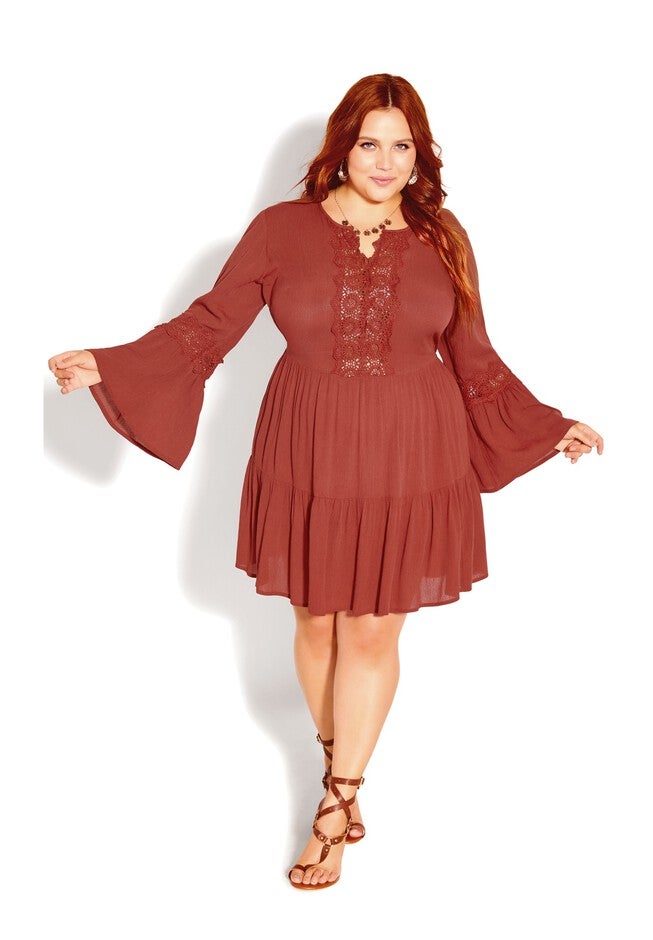 Iris Dress - bronze, BROWN, hi-res image number null