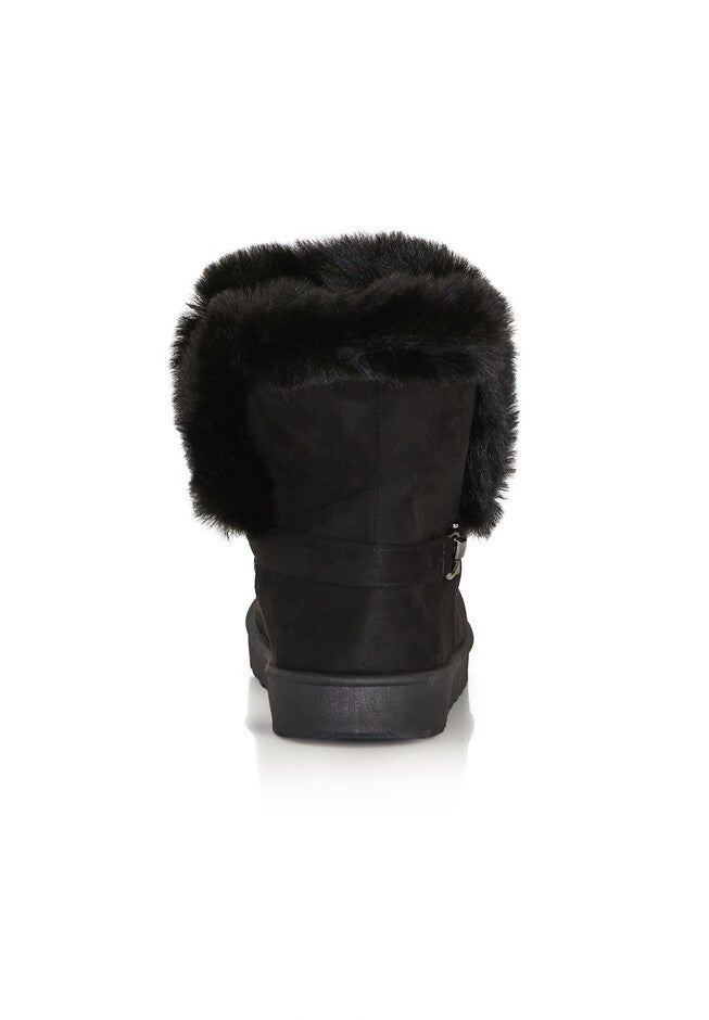 WIDE FIT Pippa Hug Boot, BLACK, alternate image number null
