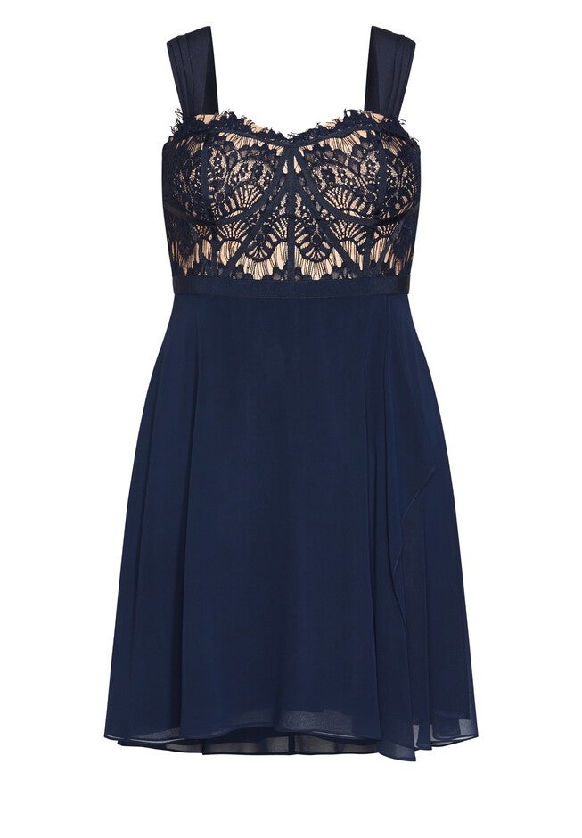Eyelash Evie Dress - sapphire, BLUE, alternate image number null