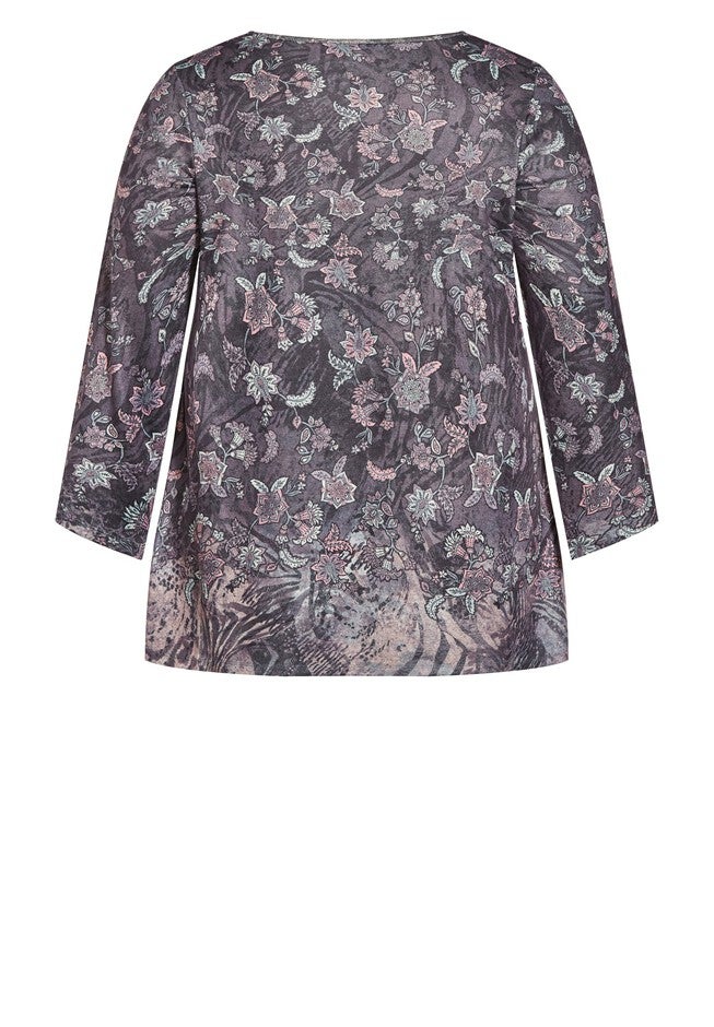Evie Top, PEACH JACOBEAN, alternate image number null