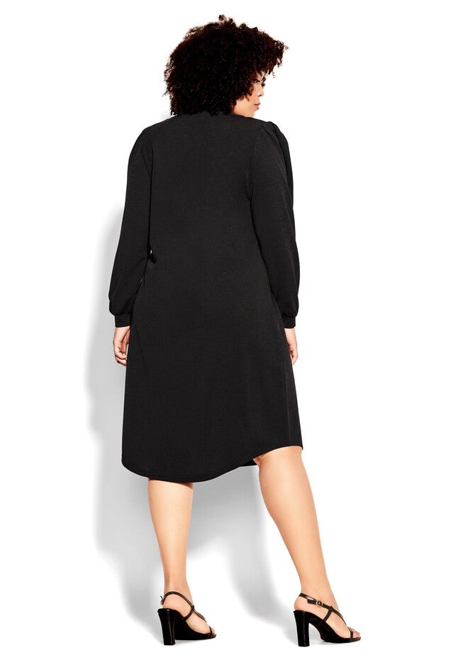 Quiero Midi Dress - black, BLACK, alternate image number null