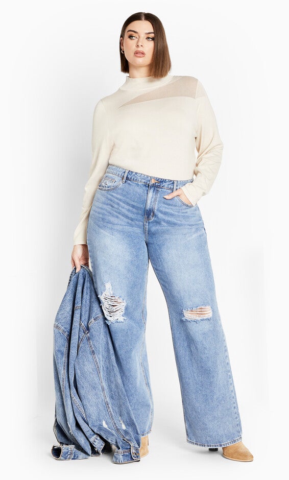 Katalina Jumper - oat, WHITE, alternate image number 6
