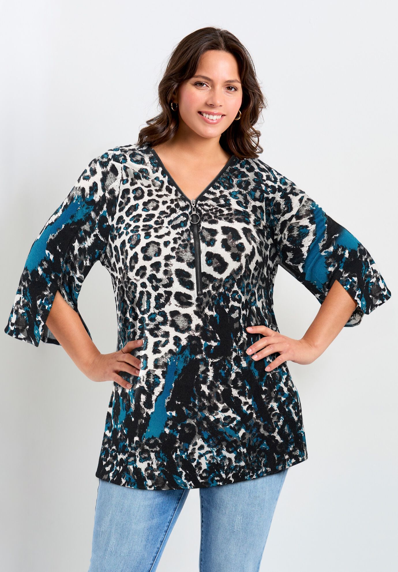 Leona Zip Top