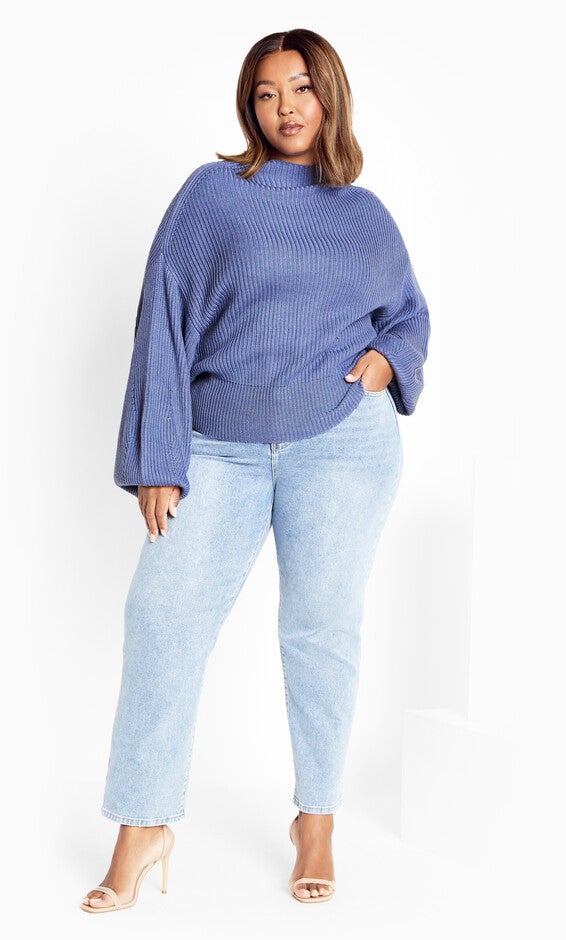 Angel Sweater - denim blue, BLUE, alternate image number null