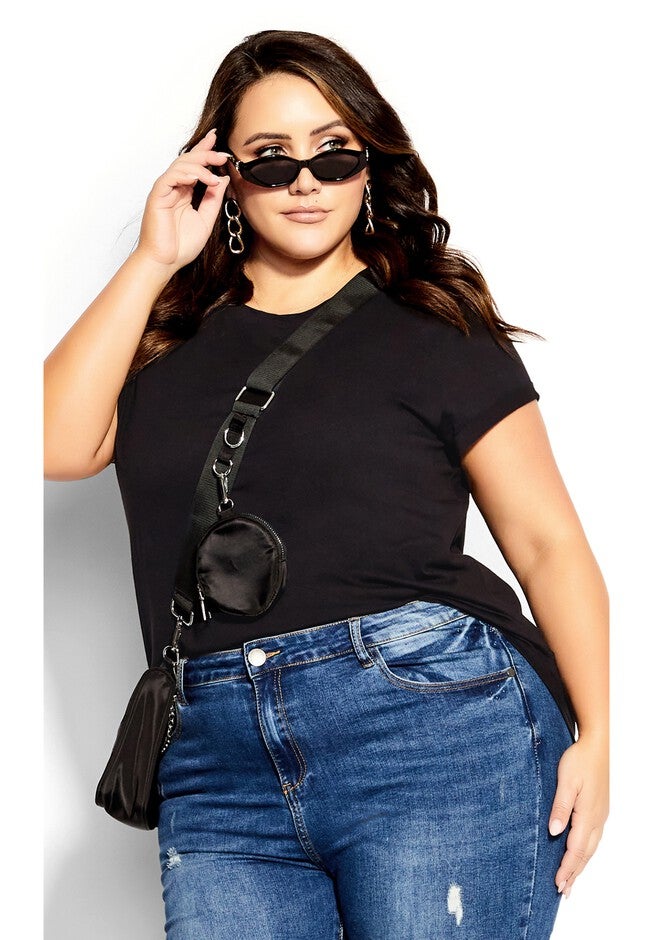 Boyfriend Tee - black, BLACK, hi-res image number null