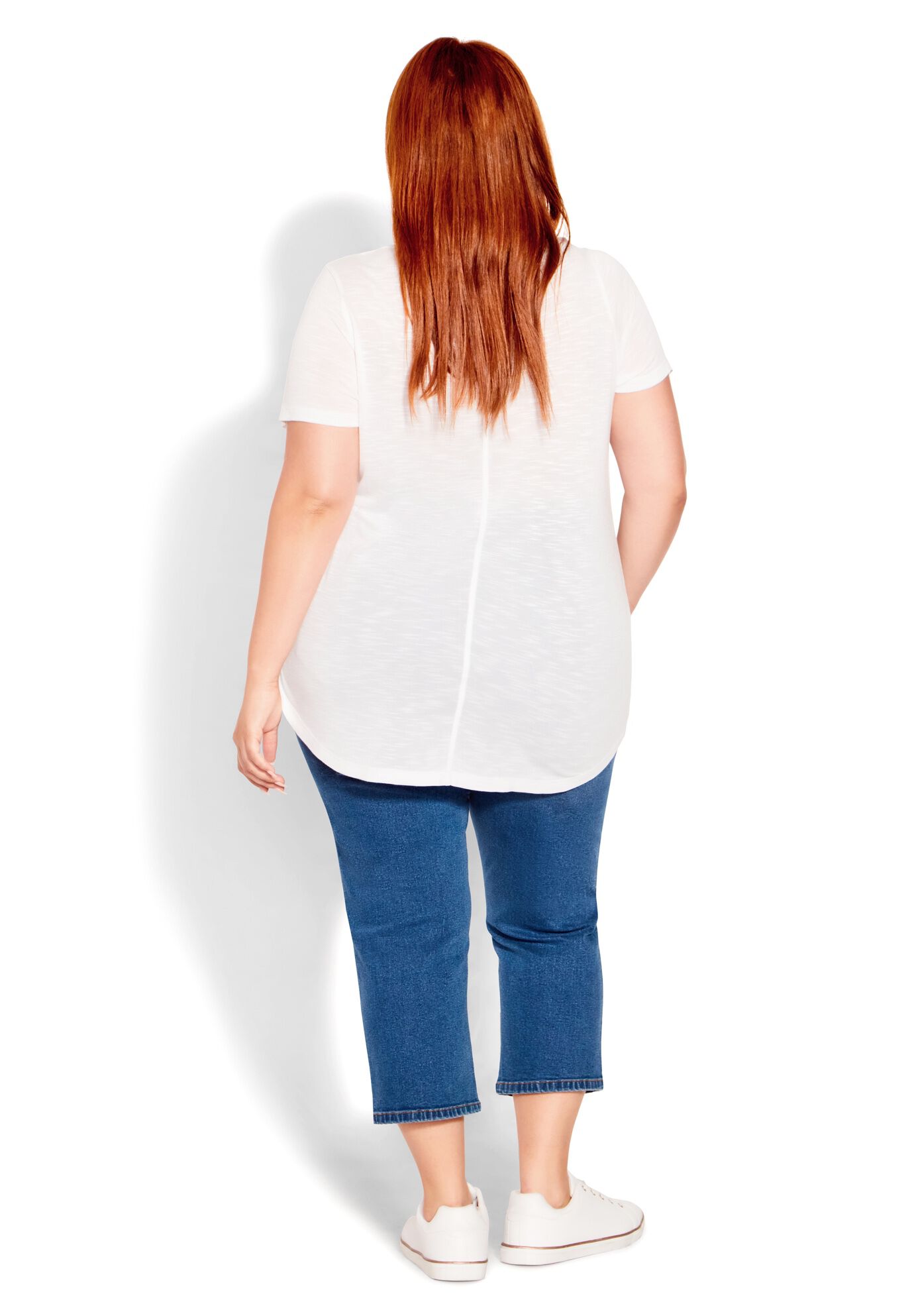 Visc Slub Sf Top, WHITE, alternate image number 2