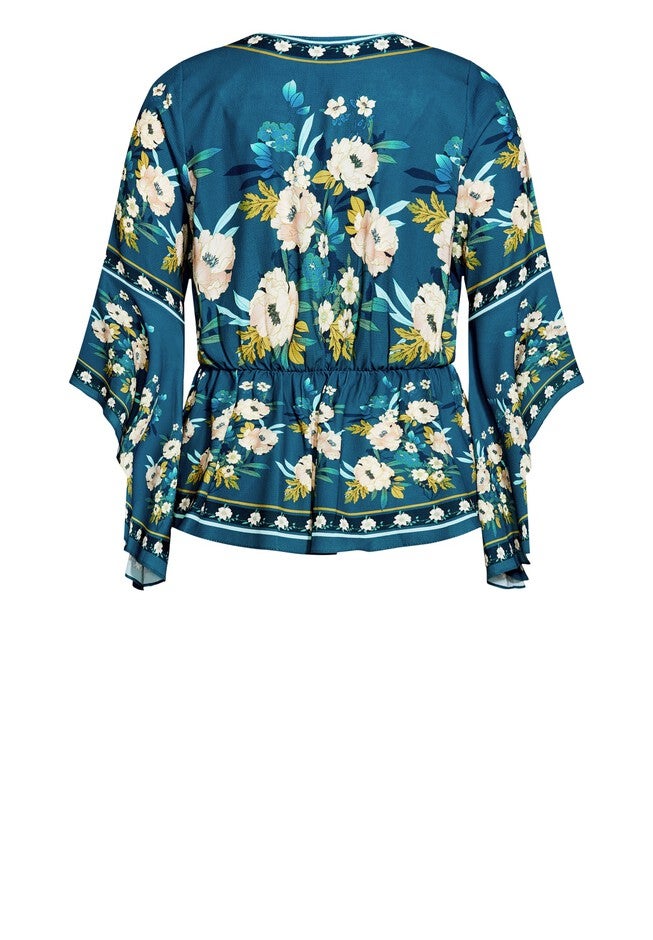 Nova Scarf Top - teal, BLUE, alternate image number null