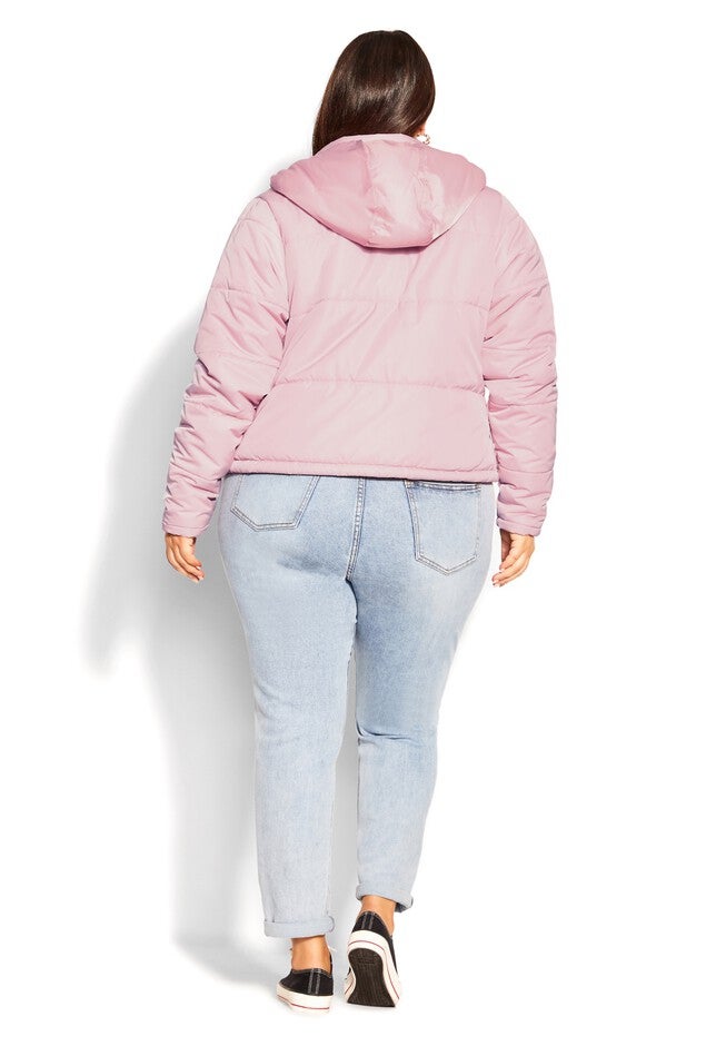 Streetwise Puffer Jacket - peony, PINK, alternate image number 3