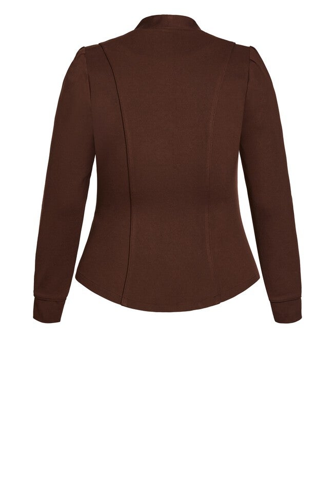 Piping Praise Jacket - truffle, BROWN, alternate image number 4