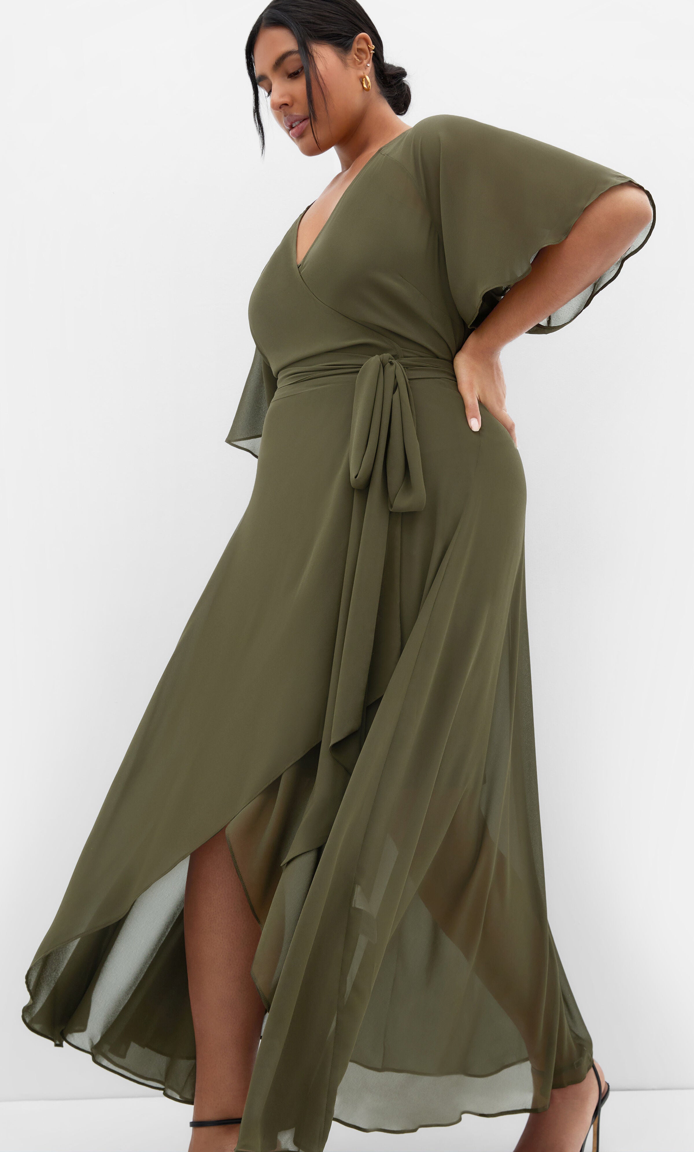 Lovers Lane Dress - forest green, GREEN, alternate image number 1