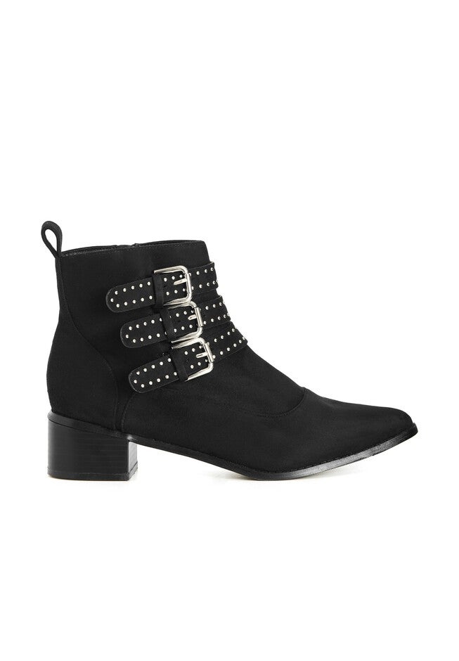 WIDE FIT Bexley Ankle Boot - black, BLACK, on-hover image number null