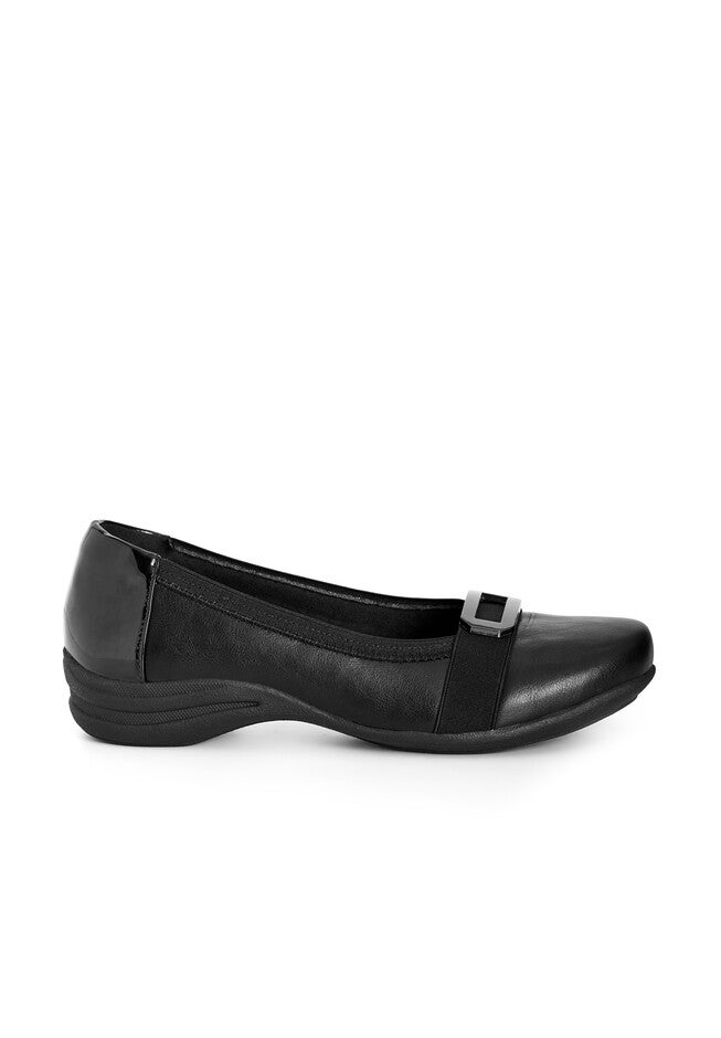 Comfort Adele Flat, BLACK, alternate image number 2