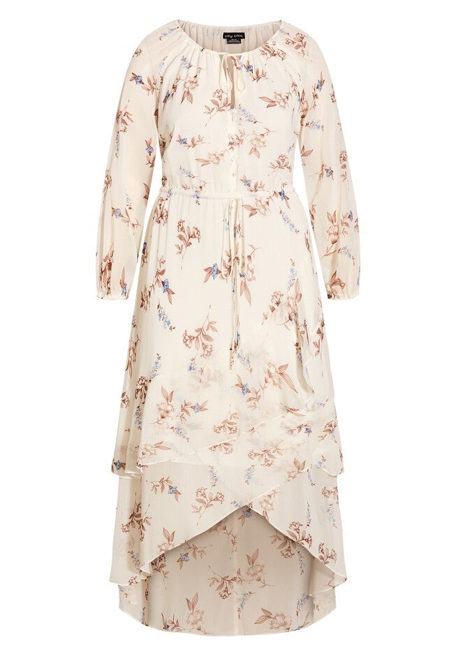 Juliet Floral Maxi Dress - pearl, BROWN, alternate image number null