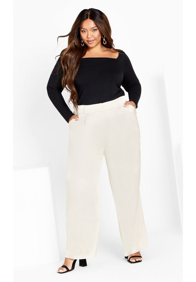 Rylie Pant - oat, WHITE, alternate image number null