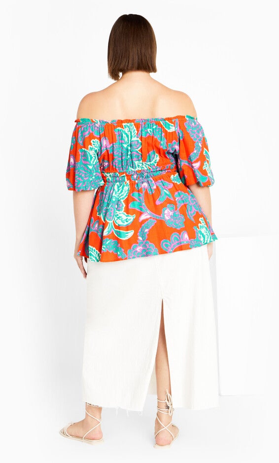 Sophia Top - orange, RED, alternate image number null