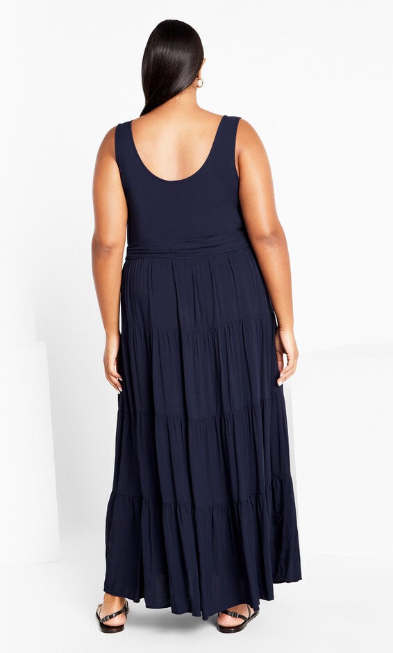 Sasha Maxi Dress - navy, NAVY, alternate image number 3
