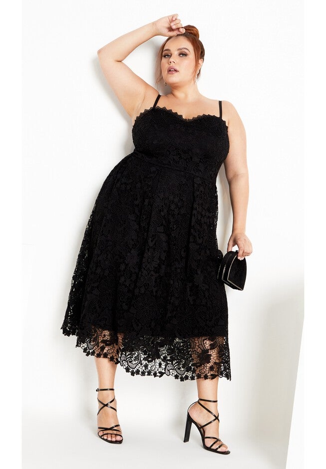 Scarlet Lace Dress - black, BLACK, hi-res image number null