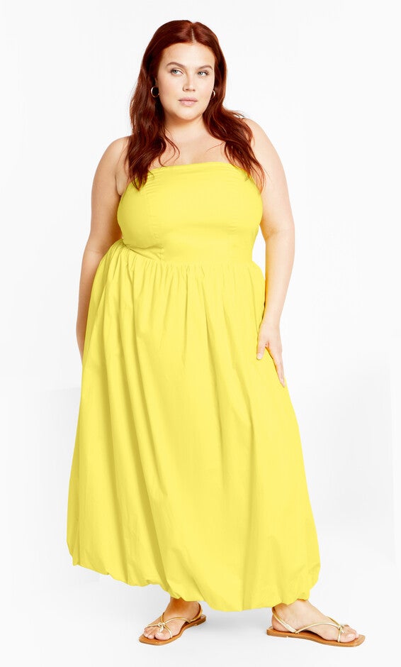 Alina Maxi Dress - yellow, YELLOW, hi-res image number null