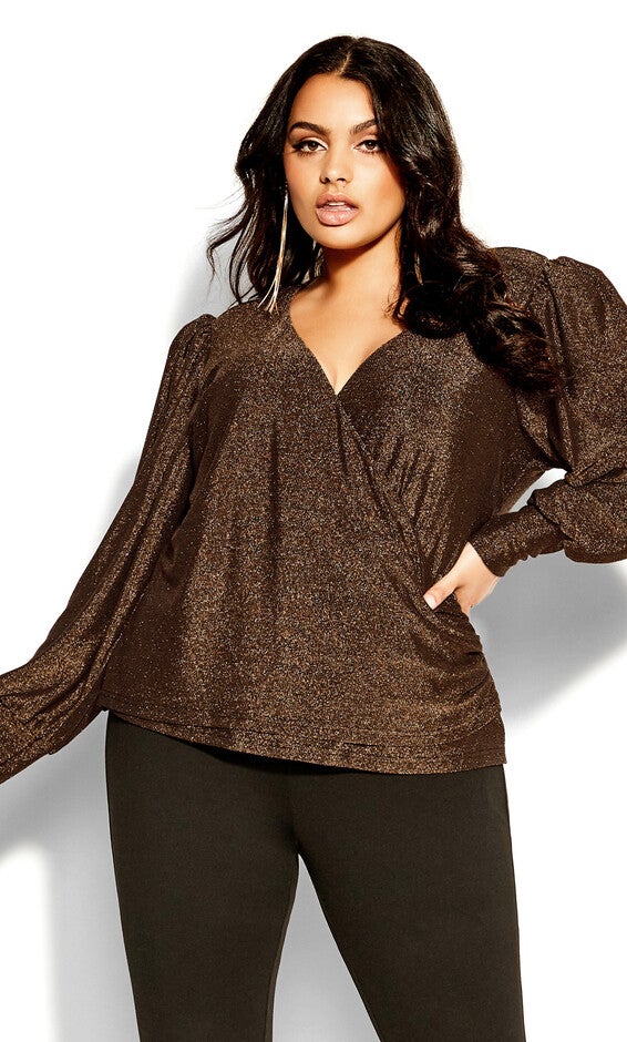 Glowing Top - bronze, BROWN, hi-res image number 0