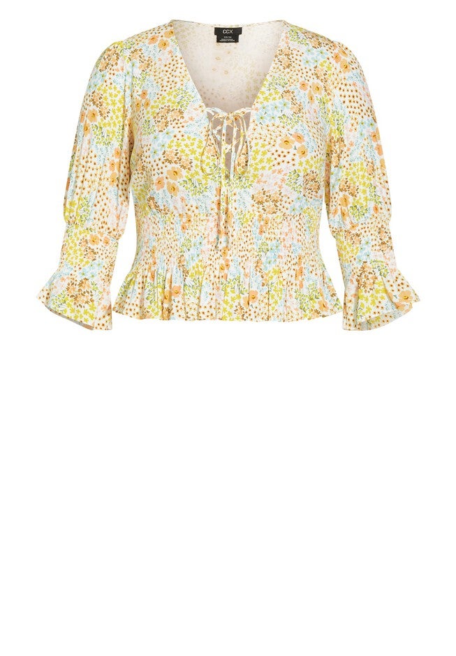 Spring Bloom Top - ivory, WHITE, alternate image number 5