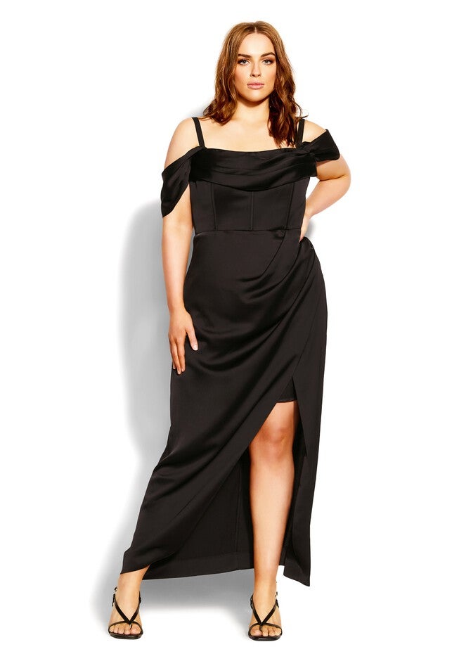 Forbidden Love Maxi Dress - black, BLACK, hi-res image number null