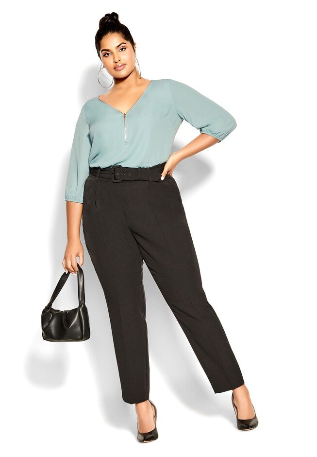 Sexy Fling Elbow Sleeve Top - seafoam, GREEN, on-hover image number 1
