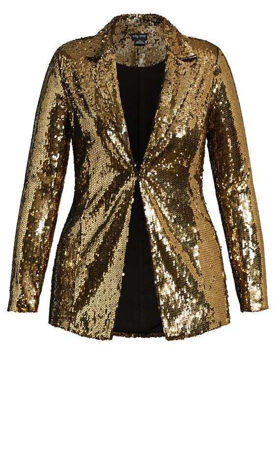Sequin Seduction Jacket - bronze, BROWN, alternate image number 6
