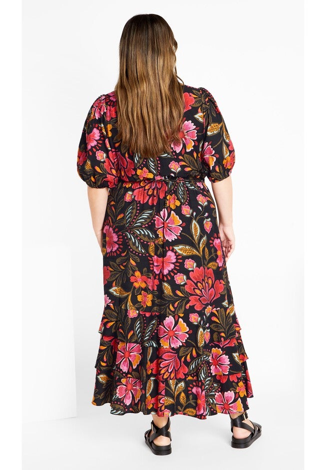 Bea Print Dress - black, RIO, on-hover image number null