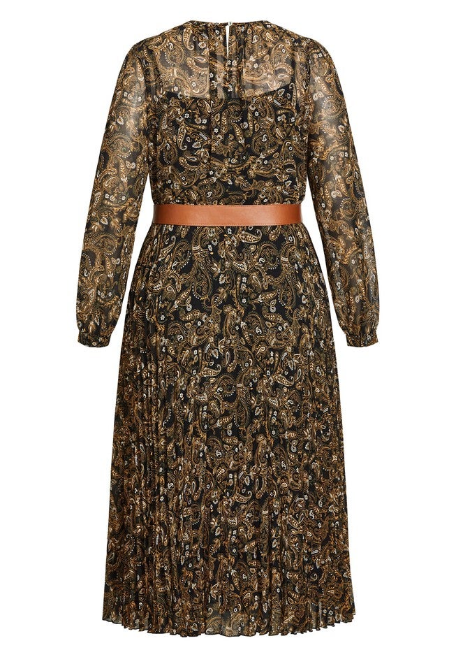 Paisley Dress - black, BLUE, alternate image number 5