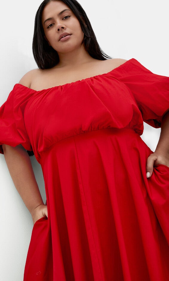 Rosabella Dress - red, RED, alternate image number null