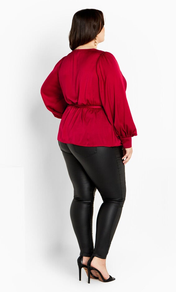 Opulent Top - cherry, RED, alternate image number 4