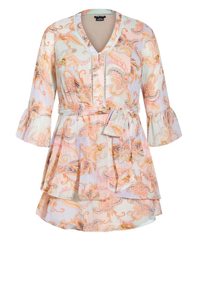 Painterly Floral Dress - lilac, PURPLE, alternate image number null