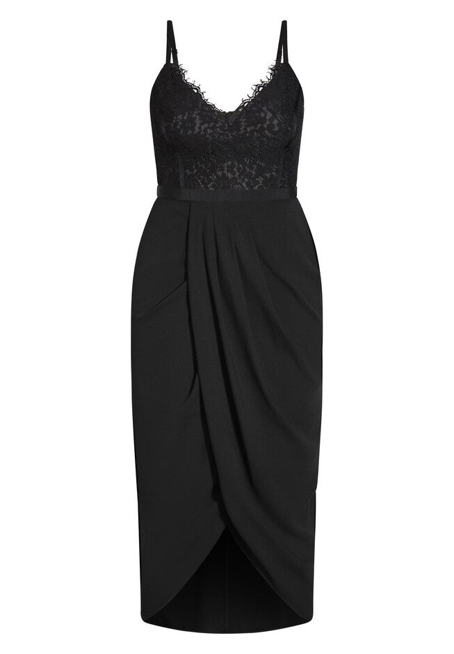 Lace Touch Dress - black, BLACK, alternate image number 2